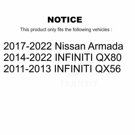 Positive Plus Rear Semi-Metallic Disc Brake Pads For INFINITI Nissan Armada QX80 QX56 PPF-D1510